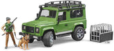 Bruder Land Rover Defender with Forester and Dog 02587 - Colorland Toys